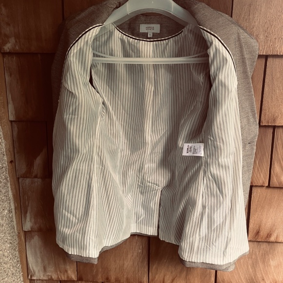 Marks and Spencer Black Beige Herringbone Blazer Jacket Single Breasted 8 (UK12 - Picture 12 of 17